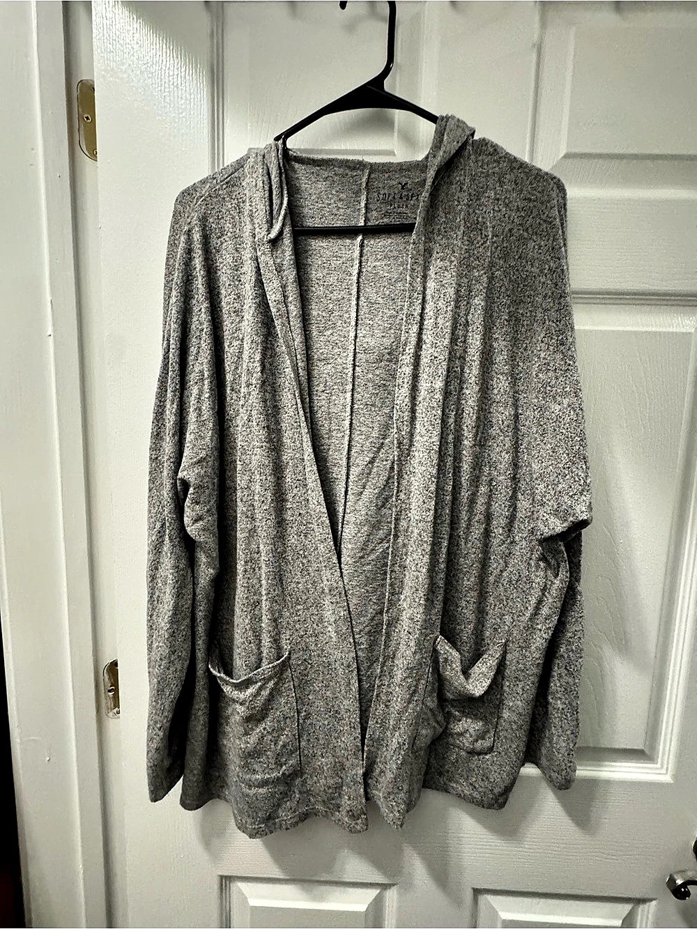 American Eagle Soft & Sexy Gray Cowl Neck Tunic Like New
